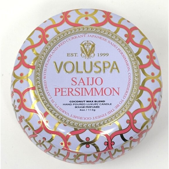 Voluspa Mini Candle Saijo Persimmon 4 oz NEW! - Picture 1 of 3